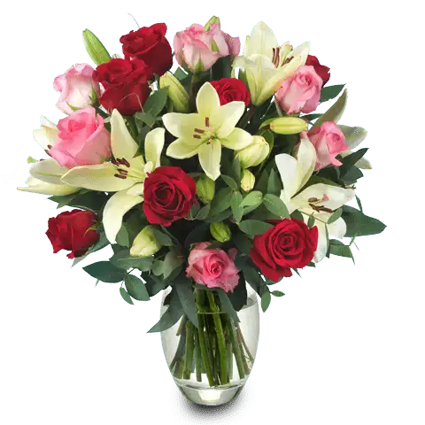 bouquet rose et lys