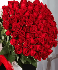 grand bouquet de fleurs rouge