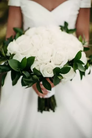 bouquet de mariée blanc